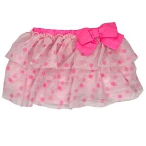 Pink Tulle Skirt with Bow